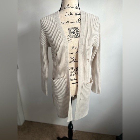 Sadie & Sage by Anthropologie cardigan distressed with pockets - Picture 11 of 11